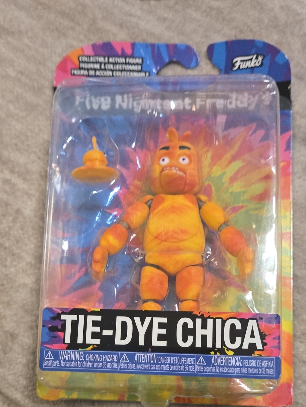 Funko Tie-Dye Chica Figure - Orange, Yellow